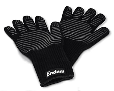 Enders Grill Handschuhe aus feuerfestem Aramid, 8785, hitzebeständig, Handschuhe für Gas-Grill, BBQ, Backofen, Kamin, sicher und bequem, 2 Stück (1er Pack) im Sale